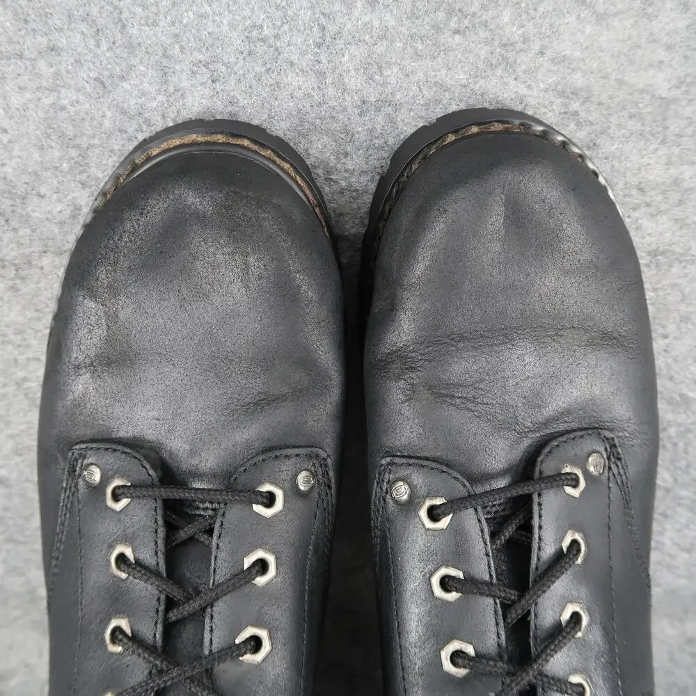 Skechers Shoes Mens 10 Tom Cat Derby Oxfords Chunky Lug Sole Work Leather Black